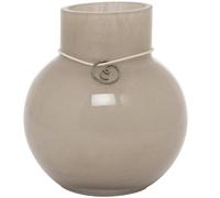 ERNST Ernst glass vase round beige H10 cm Ø9 cm