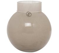 ERNST Ernst glass vase round beige H14 cm Ø13 cm