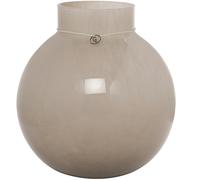 ERNST Ernst glass vase round beige H22 cm Ø21 cm