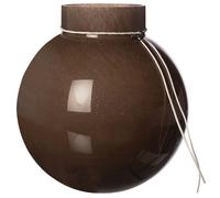 ERNST - Vase Glass Brown, Ø24 cm - Brown
