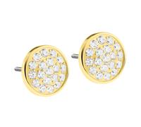 Ernstes Design Earrings E453WH Stainless Stud Zirconia Ear Studs