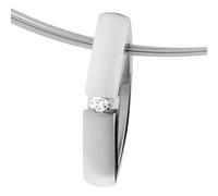Ernstes Design Pendant AN567 From Stainless Steel Solid with Diamond 0.065 CT Tw