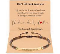 ERNTRNL Dont Let The Hard Days Win Bracelet, Inspirational Gifts Adjustable Strength Bracelets Christian Encouragement Gifts For Women Friends Sister