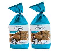 Erofili Rye Rusks from Crete 2 x 400g (800g) | Authentic Greek Rye Barley Rusks | Traditional Mediterranean Bread Snack | Natural Ingredients, Low Fat, High Fibre | No Preservatives