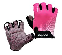 Eroilor Cycling Short Gloves Half Finger Bike Gloves Fitness Gloves for Women/Men - Pink - L