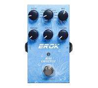 EROK Mini Universe Reverb Pedal 9 Effects Reverb Room/Shimmer/Lofi/Spring Reveb Effect Pedals Electric Guitar Pedal