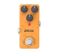 EROK Plexi Dis Pedal - Classic British Rock Tone, Wide Gain Range, True Bypass, Mini Size - Ideal for Blues/Rock Metal Style