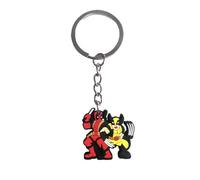 EROL DeadPL's and Wolf keychain collectable mini figure | Novelty keyring for Wolf and dead's with a mask and claws chibi character figure