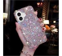Erolagomat Bling Designer for iPhone 17 Case, Glitter Rhinestones Phone Case with More Than 800 Super Shiny Rhinestones，Luxury Sparkly Hard Back Cover for Women Girls