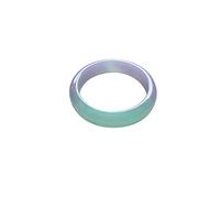 ERoomQ Myanmar Laokeng Jade Bracelet Violet Ice Waxy Kind Right Circle Jade Bracelet
