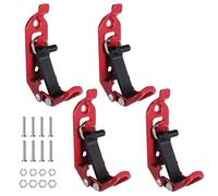 eROOSY 4PCS Shovel Holder Roof Rack, Shovel Holder for Truck, Shovel Holder Clamp, Shovel Mount for Roof Rack for Truck Car Boat, Red