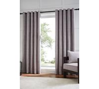 'Eros' Chenille Jacquard Weighted Lined Eyelet Curtains Hyperion Nude 229cm width x 183cm drop