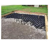 Eros Control Ground Grid - 3" High Polyethylene Driveway Repair & Slope Stabilization, 2x20m Gravel Grids for Mudslide Protection & Drainage Solutions