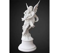 Eros Cupid & Psyche Sculptures,Greek Roman Mythology Marble Collectible Figurines,Lovers Couple Statues Anniversary Wedding Gifts C 36x13x13cm(14x5x5inch) Gift