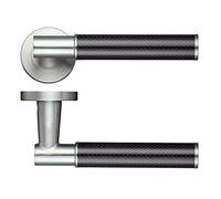 Eros Lever Screw on Rose (Sprung) in Stainless Steel ZPS130SS