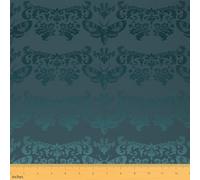 Erosebridal Gothic Moth Pattern Upholstery Fabric Retro Dark Green Goth Outdoor Fabric By The Yard 2 Yard Vintage Damask Boho Waterproof Decorative for Chairs Floral Animal Print Indoor Home DIY Decor