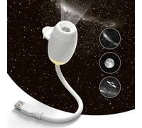 Eroshoo 2-in-1 Galaxy Star Projector, 360° Adjustable Space LED Night Light, USB Sky Ceiling Projector with 3 Sliding Projection Films, Dimmable Starry Planetarium Night Light for Bedroom,Car,Party