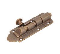 Erosion Proof Brass Barrel Bolt Latch, Antique Sliding Door Lock for Windows, Closets, Furniture, and French Doors