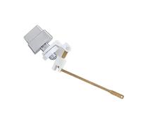 Erosion Resistant Brass Rod Push Button Flush Adapter Water Efficient Spring Return Toilet Handles for Side Mount Tanks Water Saving Toilet Flush