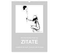 EROTIC BODYPAINTING ZITATE - HOMMAGE AN KLIMT, SCHIELE UND PICASSO UK-Version (Wall Calendar 2026 DIN A3 Portrait), CALVENDO 12 Month Wall Calendar