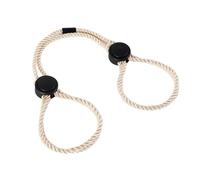 Erotic Dacron Silk Rope Simulated Handcuffs with Adjustable Slider SM Sexual Toy for Couples Pleasure Bondage Adult Products Light Yellow One Size