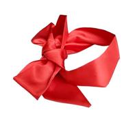 Erotic Eye Mask Self Bondage Savour Eye Patches Cute Blindfold Silk Ribbon Satin Silk Sleep Mask Sexy for Women Gift(Pure red)