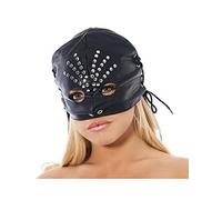 Erotic Fashion ra7596 Maske, Schwarze Leder Verstellbar, 1er-Pack (1 x 1 Stück)