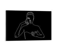 Erotic Sexy Nude Hot Girl Minimalistic Abstract Art Poster Canvas Wall Art Painting Office Home Decor Gifts 12x18inch(30x45cm)
