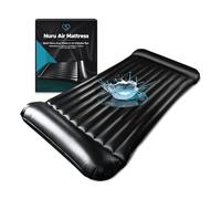 EROTICGEL Inflatable Massage Air Mattress | Black Durable PVC Waterproof | 205 x 156 x 12 cm | Nuru Massage Therapy Sheets