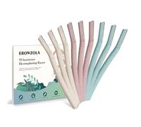 EROWZOLA Dermaplaning Tool, Eyebrow Razors for Women and Men, Eyebrow Trimmer with Precision Cover Facial Shaver, Face Peach Fuzz Hair Removal, Disposable Dermaplane Razor for Face, 9pcs