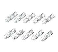 Erpmlyo 10Pcs T5 17 86 206 286 Halogen Bulb Car Instrument Panel Lamp Auto Wedge Dashboard Lamp 1.2W 12V Light Source Warm White (500086981)