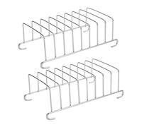 Erpmlyo 2 Pcs Toast Bread Rack Holder 8 Slice Holes Tool Cooling Grid Bread Rack Rectangle Air Fryer Accessories Organizer