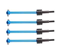 Erpmlyo 4 Pcs Metal Universal Drive Shaft CVD (64mm) for DT03 TT02B TT-02B RC Car Upgrade Parts Accessories, Black & Blue (500098616)