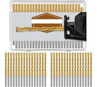 Erpmlyo 50 Pieces Drywall Pilot Point Cutting Drill Bits 1/8 Inch Diameter Drywall Drill Bits Drywall Tools for Spiral Saw