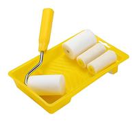 Erpmlyo 6Pcs Foam Paint Roller Painting Decorating Kit 2 Inch Small Paint Roller Tray Set for Wall Painting Repair Brush