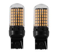 Erpmlyo 7440 CANBUS LED Bulb Amber 12-30V 3000-3200LM Reverse Light 2-Pack | High-power 3014 SMD LEDs with built-in constant current drive; 2-Pack for quick install in multiple lights for easy install.