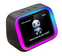 Erpmlyo AI Voice Speaker Alarm Clock with Smart Weather Display and Alarms