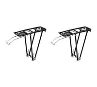 Erpmlyo Bicycle Rear Pannier Rack Aluminum Alloy Carrier for Bike | rear rack on aluminum alloy; supports panniers, bags and baskets with easy mounting kit.