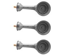 Erpmlyo Cast-Iron Round Burner Head Ventilation Flame Adapter | Air-vented design for efficient combustion; fits most propane appliances; brass fittings included.