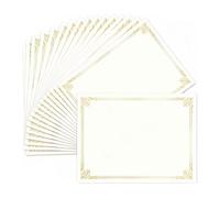 Erpmlyo Certificate Paper with Gold Border Foil Accents for A4 Printing