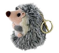 Erpmlyo Cute Hedgehog Plush Keychain Mobile Phone Pendant Keyring Hedgehog Pompon Pendant Plush Toy Gray Anime Fur Gifts, 10x7cm (500069756A1)