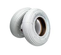 Erpmlyo Gray 8 Inch Outer Tire 200x50 for Electric Wheelchair Front | Made with high temperature, rubber, this front tire stays stable across climates and reduces maintenance.