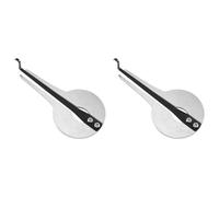 Erpmlyo Jaw Harp Metal Mouth Instrument Round Silver 10.6x5.3x1.6cm | The instrument captures a mood of naive charm as resonance between the and lip skin enhances expressive depth.