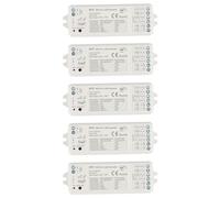 Erpmlyo LED Controller PWM 500Hz Dimmer 12-24V 5CH 3A/CH | PWM 500Hz, 0-100% dimming, 4096 level control; 12-24V in/out, 5 channels at 3A each; Tuya app control.