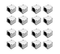 Erpmlyo Linear Motion Ball Bearing SC20UU Aluminum 20mm for CNC | Includes 16 pieces SC20UU aluminum ball bearing slide bushing, compact 50x54x41mm for precise CNC guidance.