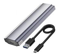 Erpmlyo M.2 SSD Enclosure Portable Aluminum Case, NVMe NGFF, 10Gbps Type-C | Portable aluminum blends durability and lightness; NVMe/NGFF support with 10Gbps Type-C for on-the-go storage