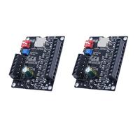 Erpmlyo MP3 Voice Playback Module 9 Trigger Music Player Board 32G TF | 9 trigger inputs, MP3/WAV decode up to 48KHz, TF card 32G FAT32, DC 9-24V, low-level GND trigger.