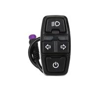 Erpmlyo Multifunction Switch for Ebike: 4 Function Control on 23mm Bar | Wide compatibility with electric bikes, scooters, go karts and ATVs, enabling safe signaling upgrades and quick conversions.