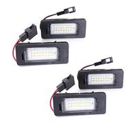 Erpmlyo Number Plate Light with White LEDs for A4/S4 Q5 TT 08-13 | 4-piece set; 24 LEDs per lamp; 12V; black shell, clear lens; easy DIY install, 10cm lead.