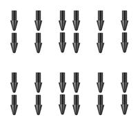 Erpmlyo Replacement Tips for Paper Pro Pen and Marker Plus, Nylon Black | nylon nibs designed for Paper Pro Pen and Marker Plus; 8 mm length, 3 mm diameter, 24 pieces.